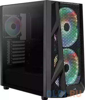 Корпус ATX Aerocool AirHawk Duo-G-BK-v1 Без БП чёрный