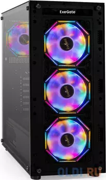 Корпус ATX Exegate i3 BASE 500W 500 Вт черный