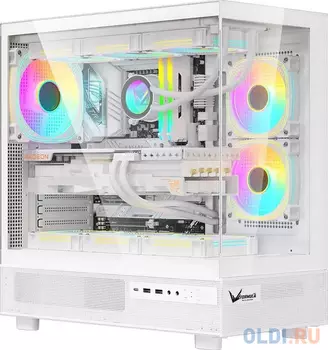 Корпус ATX Formula Crystal Z8 Cosmic Без БП белый