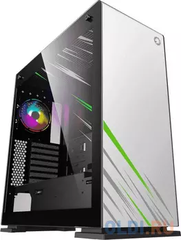 Корпус ATX GameMax Vega pro White Без БП чёрный белый