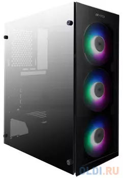 Корпус ATX HIPER HG-C104RGB Без БП чёрный