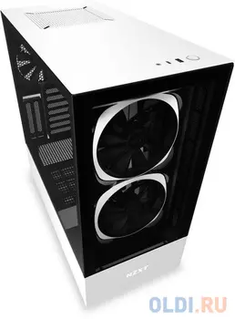 Корпус ATX NZXT H510 Elite Без БП чёрный белый CA-H510E-W1