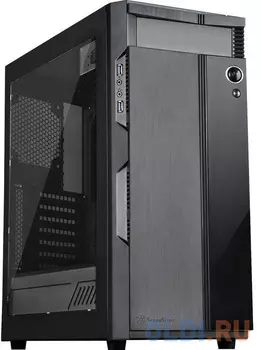 Корпус ATX SilverStone SST-PS14B-W Без БП чёрный