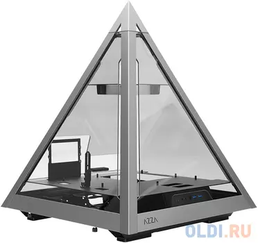 Корпус Azza Pyramid L черный/серебристый без БП ATX 6x120mm 2xUSB3.0 audio bott PSU