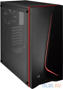 Корпус Corsair Carbide SPEC-06 Tempered Glass Mid-Tower Gaming Case Black w/o PSU