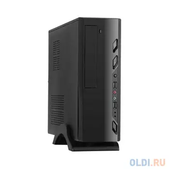 Корпус Desktop ExeGate MI-208-M300 (mini-ITX/mATX, БП M300 с вент. 8см, 2*USB, аудио, черный)
