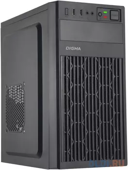 Корпус Digma DCC-MN302 черный без БП mATX 1x80mm 2x120mm 1xUSB2.0 1xUSB3.0 audio