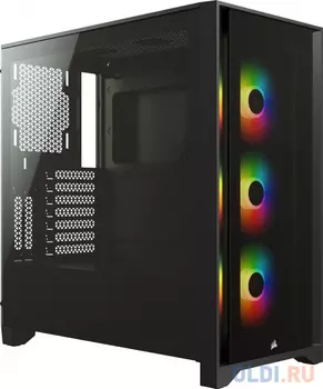 Корпус E-ATX Corsair iCUE 4000X Без БП чёрный