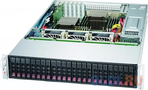 Серверный корпус 2U Supermicro CSE-216BE1C4-R1K23LPB 1200 Вт чёрный