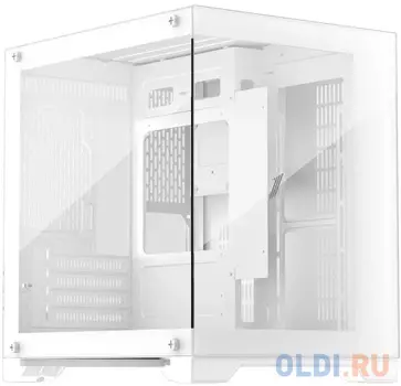 Корпус microATX 1stPlayer MEGAVIEW MV5-T Без БП белый