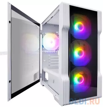 Корпус microATX 1stPlayer TRILOBITE T3-G Без БП белый