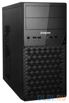 Корпус microATX Exegate QA-413U 600 Вт чёрный EX278430RUS