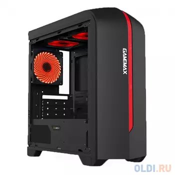 Корпус microATX GameMax H601 BRRL Без БП чёрный