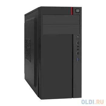 Корпус Miditower ExeGate AA-440U (ATX, без БП, 2*USB+1*USB3.0, аудио, черный)