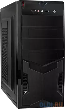 Корпус Miditower ExeGate CP-604-500W-8 (ATX, БП CP500 с вент. 8см, 2*USB, аудио, черный) (109971)
