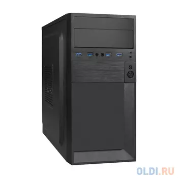 Корпус Minitower ExeGate BAA-105U4-01 (mATX, без БП, 4*USB3.0, HD аудио, черный)