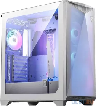 Корпус MSI MPG GUNGNIR 300R AIRFLOW White, Midi Tower, EATX ,2xUSB 3.2 Gen 1, 1xUSB 3.2 Gen2 Type-C, 4x120mm PWM ARGB Fan, ARGB+PWM Control Board, Tem