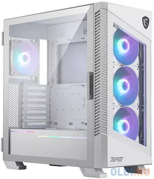 Корпус MSI MPG VELOX 100R WHITE белый без БП E-ATX 9x120mm 4x140mm 2xUSB3.1 audio AirDuct bott PSU