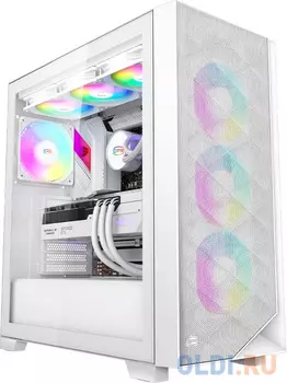 Корпус PcCooler C3D510 WH ARGB белый без БП ATX 3x120mm 2xUSB3.0 1xUSB3.1 audio bott PSU