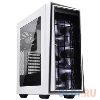 Корпус Silverstone RedLine [SST-RL06WS-PRO] , ATX, без БП ( ATX ), белый с серебристой отделкой + LED-вентилятор