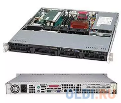 Корпус SuperMicro CSE-813MFTQC-350CB 350W черный