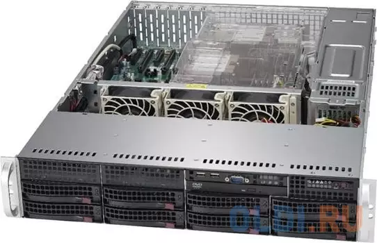 Серверный корпус 2U Supermicro CSE-825TQC-R1K03LPB 2 х 1000 Вт чёрный