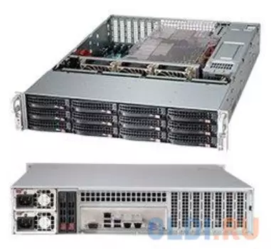 Серверный корпус 2U Supermicro CSE-826BE1C4-R1K23LPB 2 х 1200 Вт чёрный