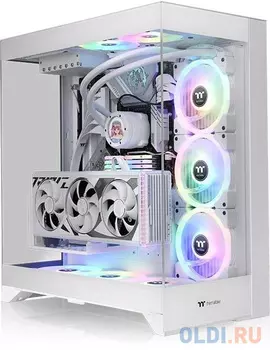 Корпус Thermaltake CTE E550 TG белый без БП ATX 8x120mm 6x140mm 2xUSB3.0 audio bott PSU