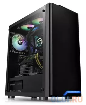 Корпус Thermaltake H100 TG черный без БП ATX 1x120mm 2xUSB3.0 audio bott PSU