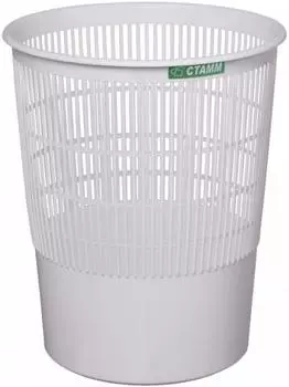 Корзина для бумаг СТАММ КР02 18 серая