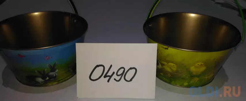Корзиночка 19,5 см Весна , жесть 12207-BASK