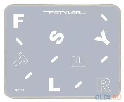 Коврик для мыши A4Tech FStyler FP25 серый/белый 250x200x2мм
