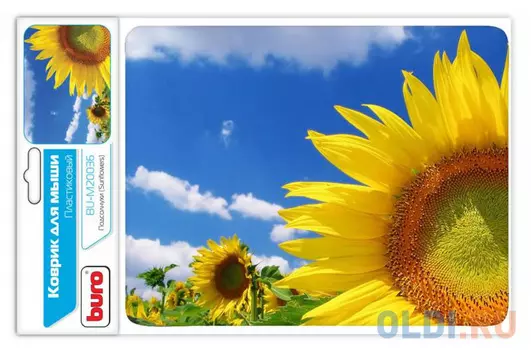 Коврик для мыши Buro BU-M20036 пластик поле подсолнухов