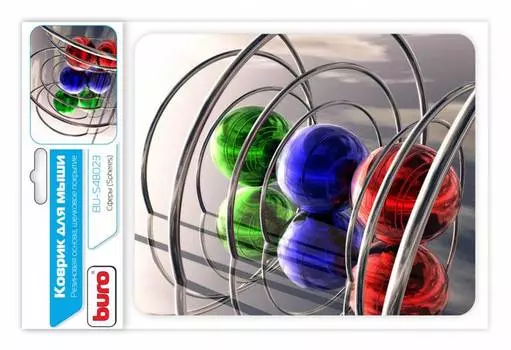 Коврик для мыши Buro BU-S48023, рисунок "сферы"