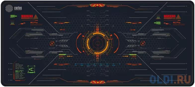 Коврик для мыши Cactus CS-MP-PRO09XXL Skytrek blue XXL черный/рисунок 900x400x3мм