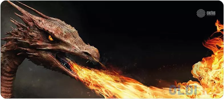 Коврик для мыши Cactus Fire Dragon черный 900x400x3мм