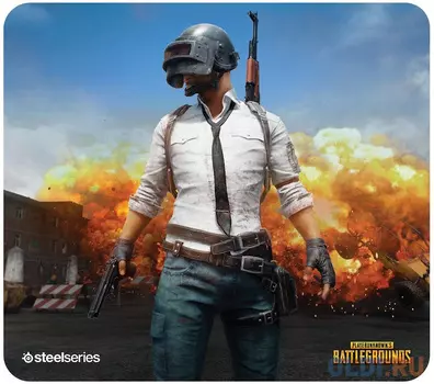 Коврик для мыши Steelseries QcK+ PUBG Erangel Edition рисунок