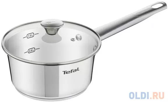 Ковш Tefal Simpleo B9072274 1.4л. d=16см (с крышкой) серебристый (2100105193)