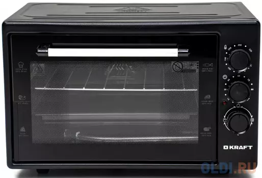 KRAFT KF-MO 4500 BL Мини-печь, 45 л, черный