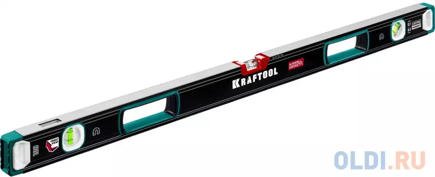 KRAFTOOL A-RATE CONTROL, 1000 мм, точность 0.3 мм/м, с зеркальным глазком, сверхпрочный магнитный уровень (34988-100)