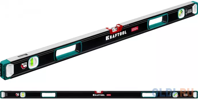 KRAFTOOL A-RATE CONTROL, 1500 мм, точность 0.3 мм/м, с инновационным зеркальным глазком, сверхпрочный уровень (34986-150)
