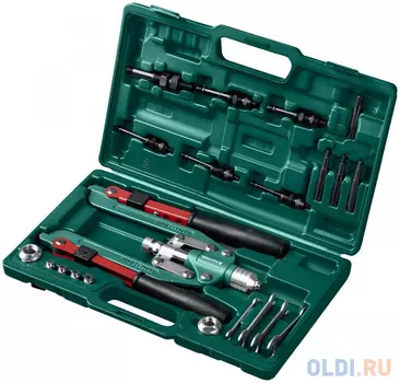 KRAFTOOL Combo3-M12 комбинированный заклепочник складной в кейсе