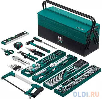 KRAFTOOL GRAND-152, 152 предм., (1/2?+1/4?), Универсальный набор инструмента (27978-H152)