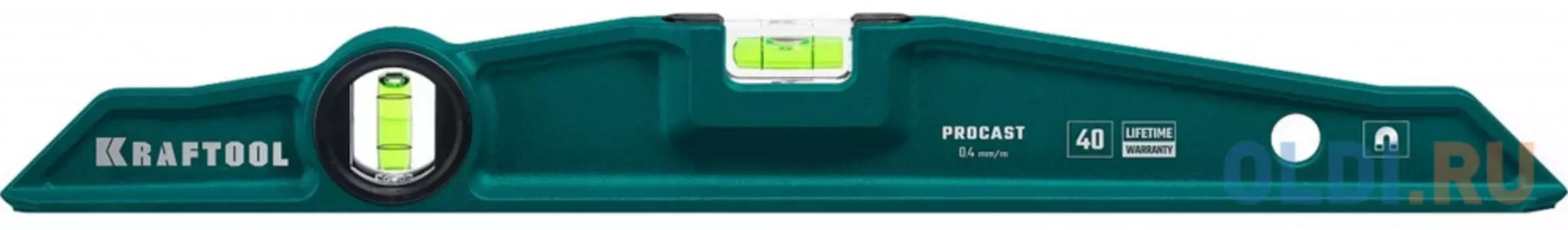 KRAFTOOL PROCAST-M, 400 мм, магнитный литой уровень (34718-040)