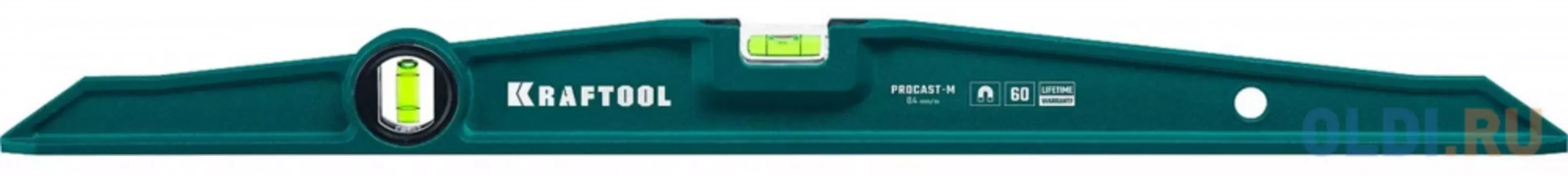 KRAFTOOL PROCAST-M, 600 мм, магнитный литой уровень (34718-060)