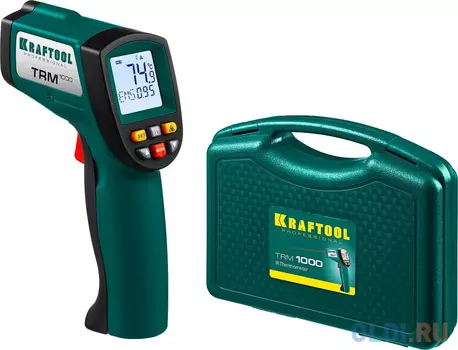 KRAFTOOL Professional TRM-1000 Пирометр инфракрасный, -50С +950С 45703-950