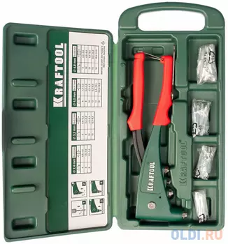 KRAFTOOL X-5F заклепочник с функцией FIX (удержание заклепки) в кейсе