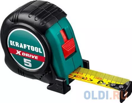 KRAFTOOL X-Drive, 5 м х 25 мм, рулетка (34122-05-25)