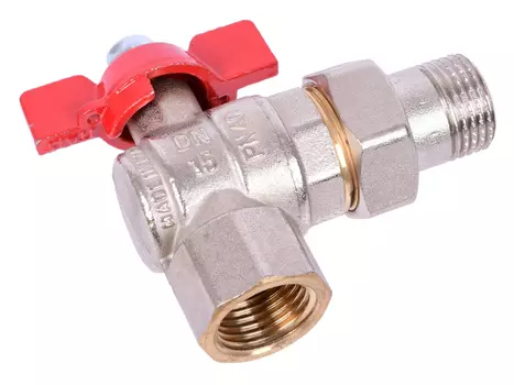 Кран шаровой угл. со сг. вн.-нар. 1/2" ENOLGAS S.228