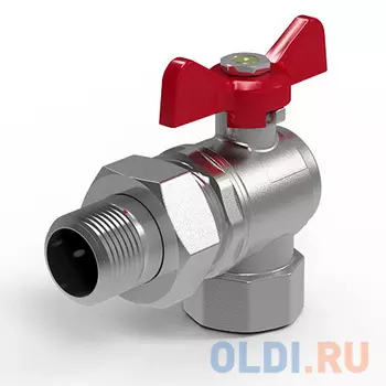 Кран шаровый угловой Royal Thermo OPTIMAL 1/2" НГ бабочка